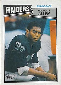 Marcus Allen 1987 Topps #215 Sports Card