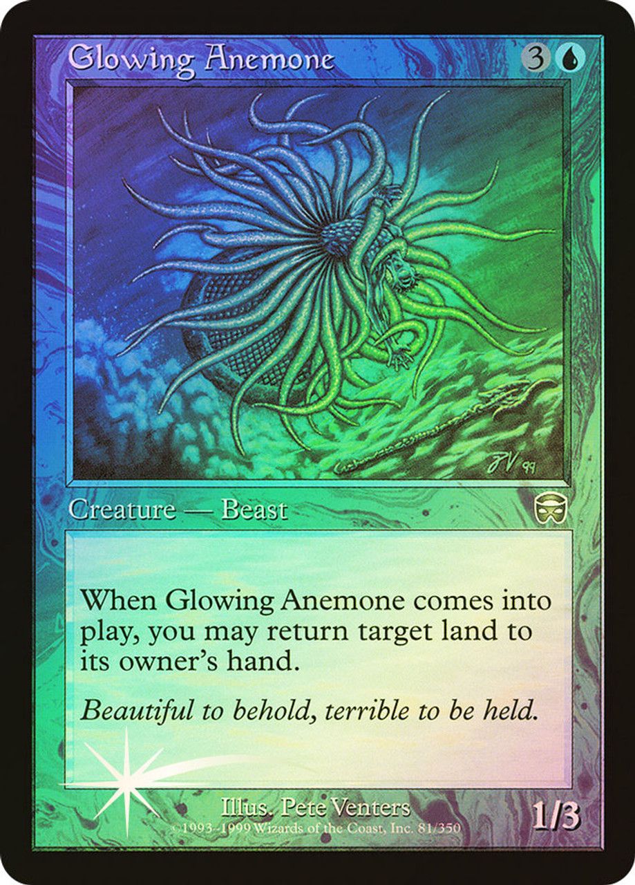 Glowing Anemone (Mercadian Masques - Foil) Trading Card