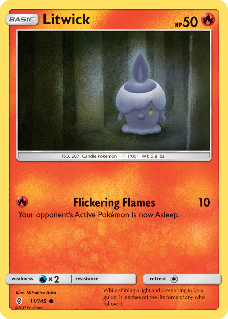 Litwick (11/145) - Guardians Rising Pokémon Card