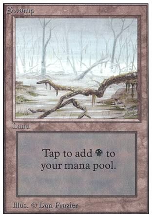 Swamp (Blue Tint) (Unlimited) Trading Card