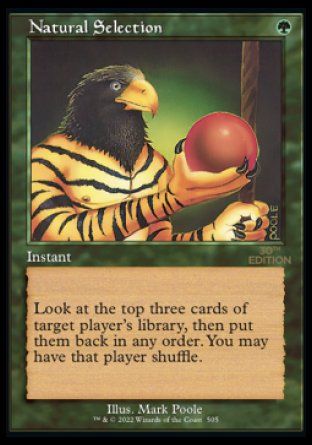 Natural Selection (Magic 30th Anniversary Edition - Old Frame) Trading Card