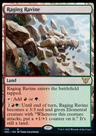 Raging Ravine (Kamigawa Neon Dynasty Commander Decks) Trading Card