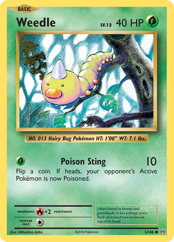 Weedle (5/108) - Evolutions