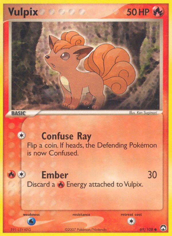 Vulpix (69/108) - Power Keepers Pokémon Card