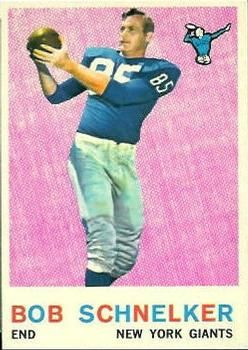 Bob Schnelker 1959 Topps #128 Sports Card