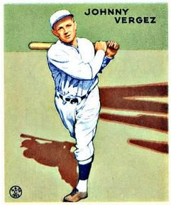 Johnny Vergez 1933 Goudey (R319) #233 Sports Card