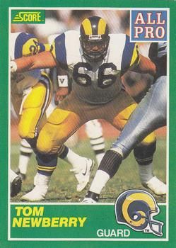 Tom Newberry 1989 Score #302 Sports Card