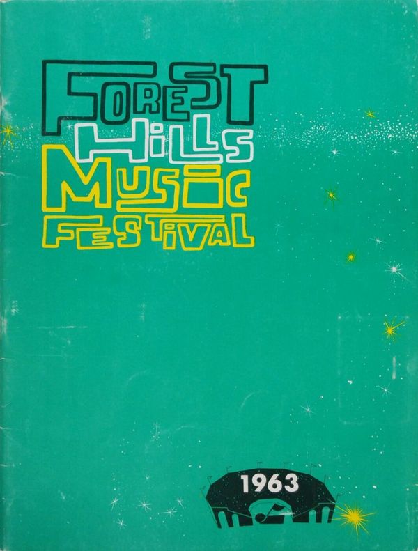 Ray Charles & Bob Dylan Forest Hills Music Festival PROG 1963