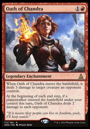 Oath of Chandra (Oath of the Gatewatch) Trading Card