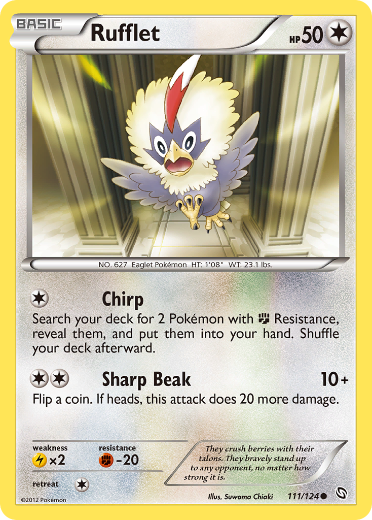 Rufflet (111/124) - Dragons Exalted Pokémon Card