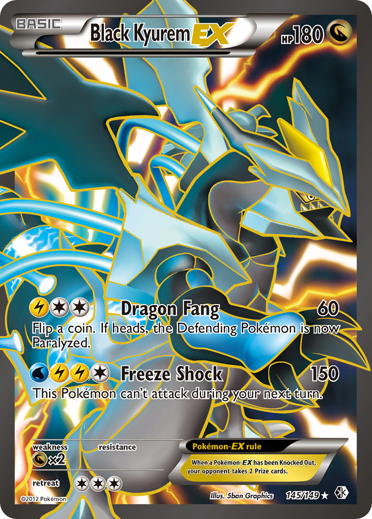 Black Kyurem EX (145/149) - Boundaries Crossed Pokémon Card