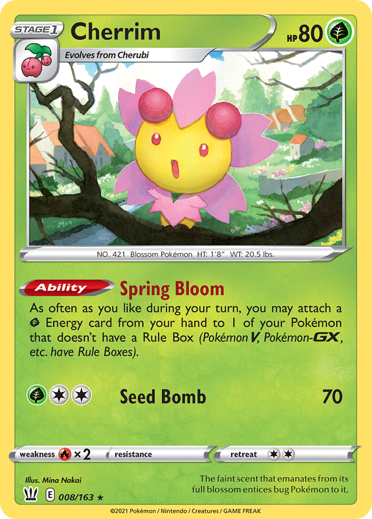 Cherrim (8/163) - Battle Styles Pokémon Card