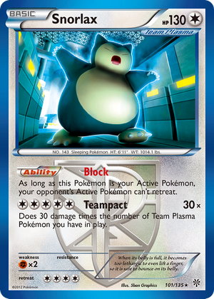 Snorlax (101/135) - Plasma Storm