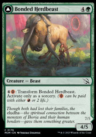 Bonded Herdbeast (March of the Machine) Trading Card