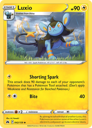 Luxio (42/159) - Crown Zenith