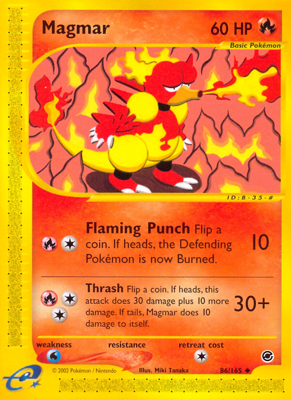 Magmar (86/165) - Expedition Base Set Pokémon Card