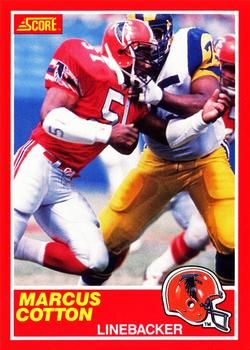 Marcus Cotton 1989 Score #142 Sports Card