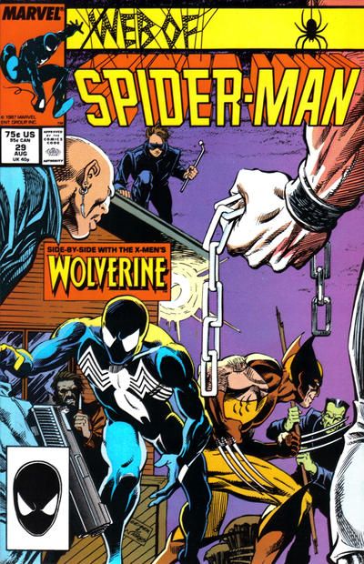 WEB OF SPIDER-MAN Comic No 29 Marvel Comics Date 08/1987 Vol 1 No Bar 