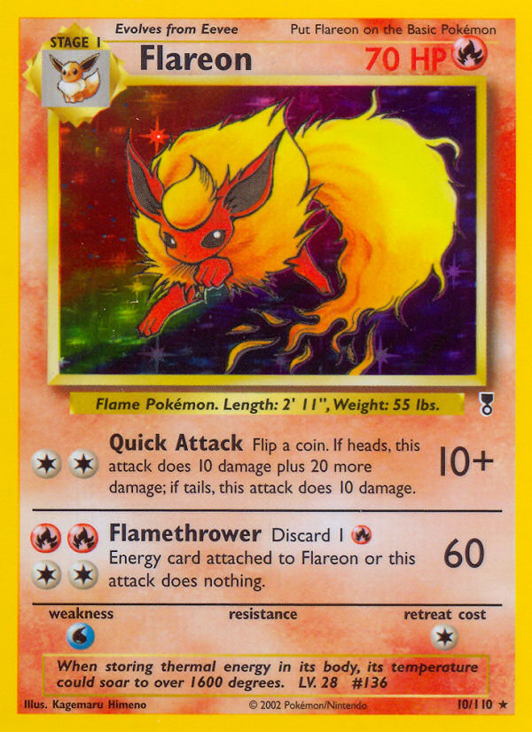 Flareon (10/110) - Legendary Collection Pokémon Card