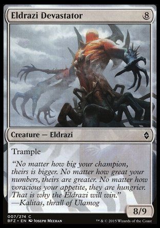 Eldrazi Devastator (Battle for Zendikar) Trading Card