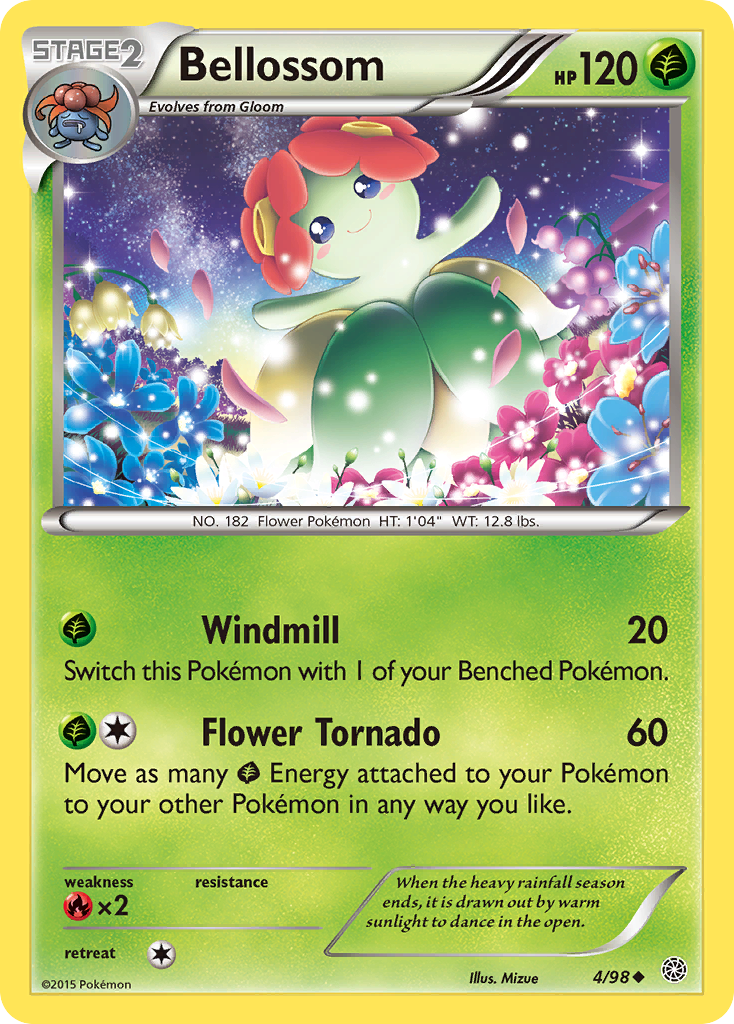 Bellossom (4/98) - Ancient Origins Pokémon Card