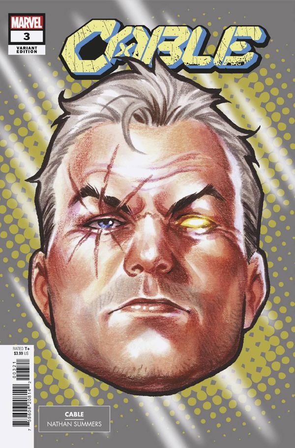 Cable #3 (Mark Brooks Headshot Variant) Value - GoCollect (cable-3-mark ...