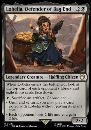 Lobelia, Defender of Bag End (The Lord of the Rings Commander Decks) Trading Card