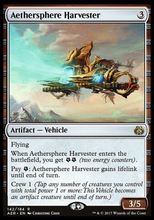 Aethersphere Harvester (Aether Revolt) Trading Card