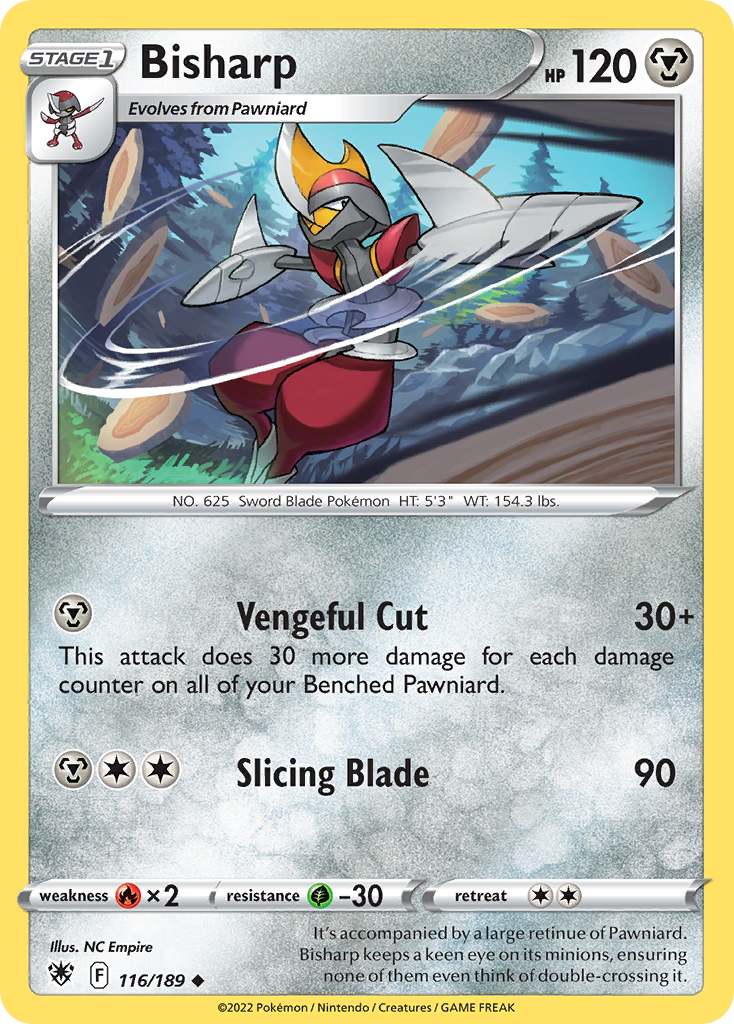 Bisharp (116/189) - Astral Radiance Pokémon Card