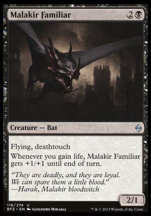 Malakir Familiar (Battle for Zendikar) Trading Card