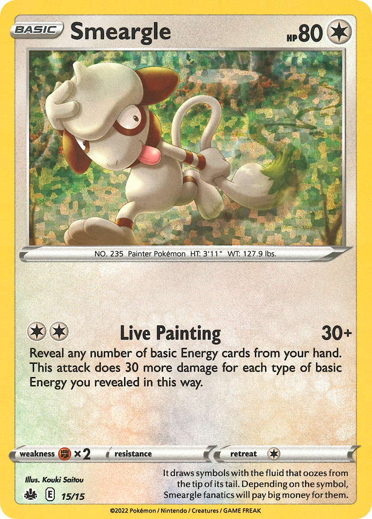 Smeargle (15/15) - McDonald's Collection 2022 Pokémon Card