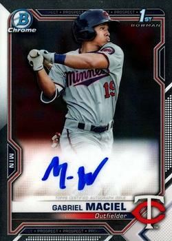 Gabriel Maciel 2021 Bowman Chrome - Prospect Autographs Baseball #CPA-GM Sports Card