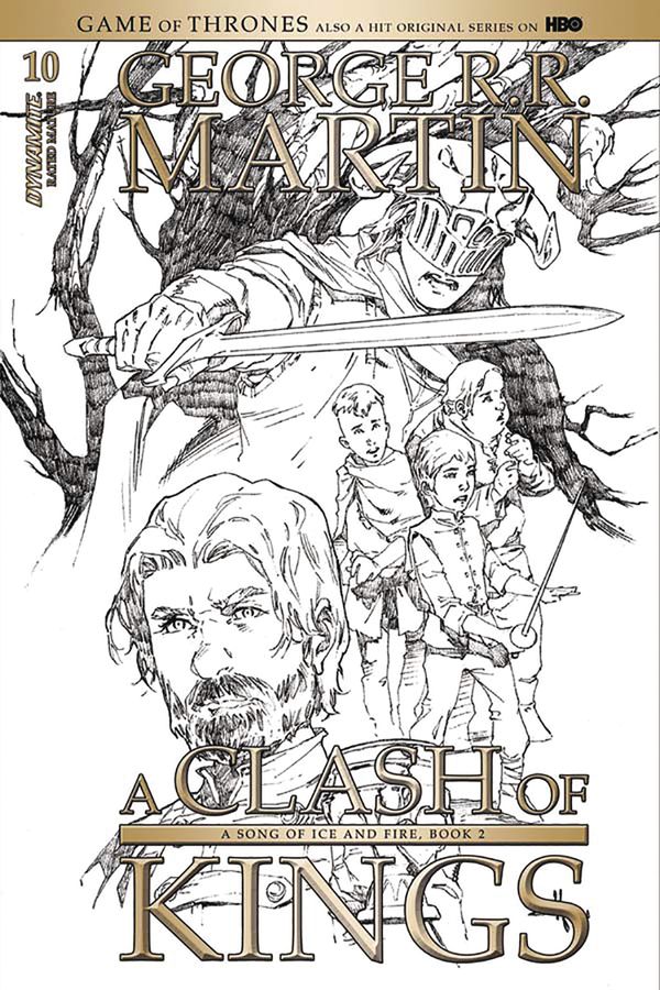 Game of Thrones: A Clash of Kings #10 (Cover D 15 Copy Rubi B&w Cover)
