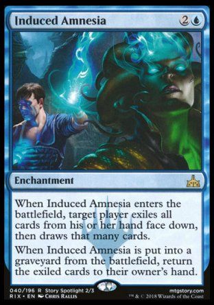 Induced Amnesia (Rivals of Ixalan) Trading Card