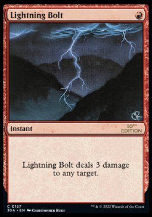 Lightning Bolt (Magic 30th Anniversary Edition) Trading Card