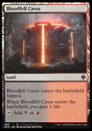 Bloodfell Caves (Starter Commander Decks) Trading Card