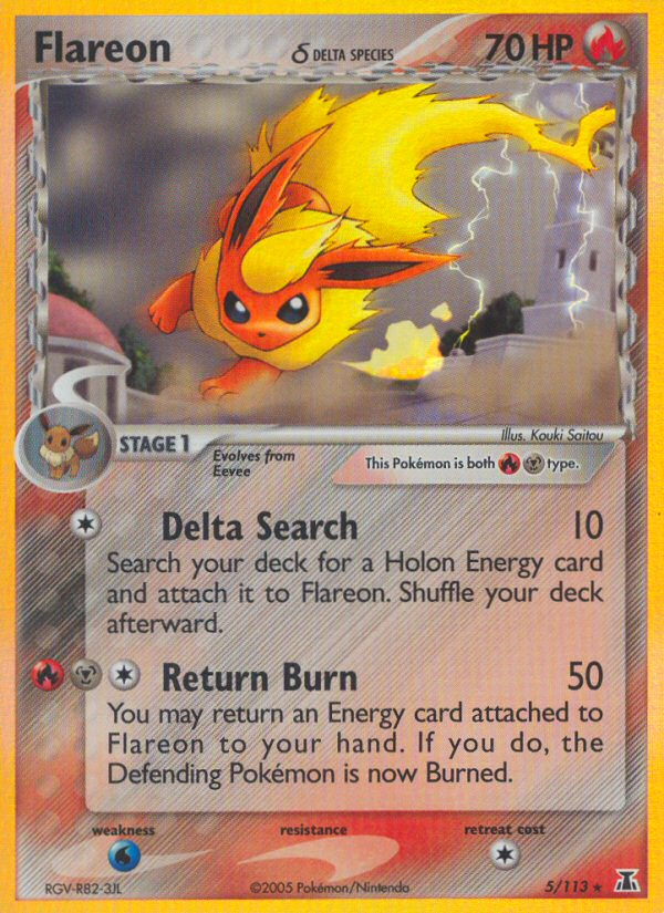 Flareon δ (5/113) - Delta Species Pokémon Card