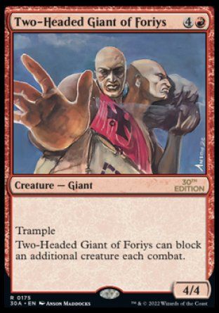 Two-Headed Giant of Foriys (Magic 30th Anniversary Edition) Trading Card