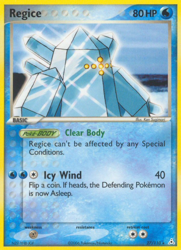 Regice (27/110) - Holon Phantoms Pokémon Card