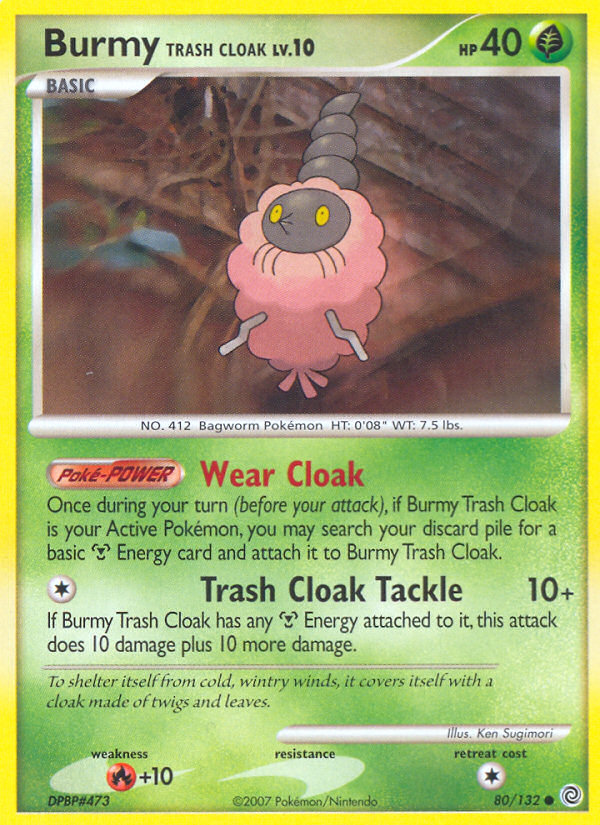 Burmy Trash Cloak (80/132) - Secret Wonders Pokémon Card