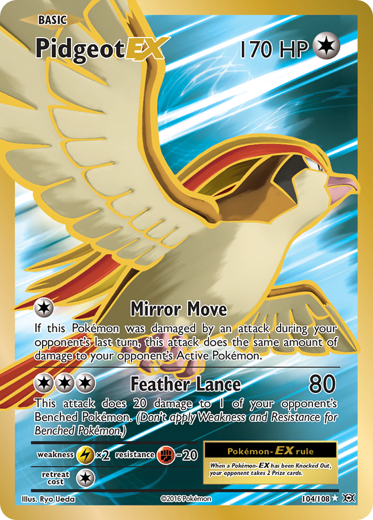 Pidgeot EX (104/108) - Evolutions Pokémon Card