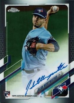 Julian Merryweather 2021 Topps Chrome - Rookie Autographs Baseball #RA-JM Sports Card