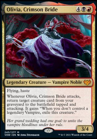 Olivia, Crimson Bride (Innistrad: Crimson Vow) Trading Card