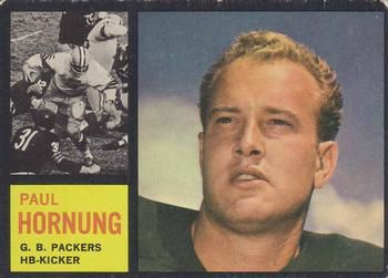 Paul Hornung 1962 Topps #64 Sports Card