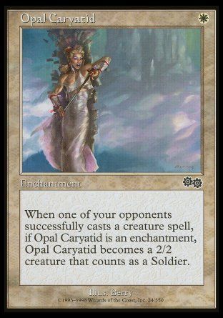 Opal Caryatid (Urza's Saga) Trading Card