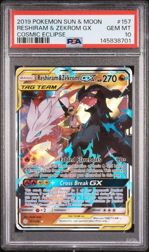 Reshiram & Zekrom GX (157/236) - Cosmic Eclipse