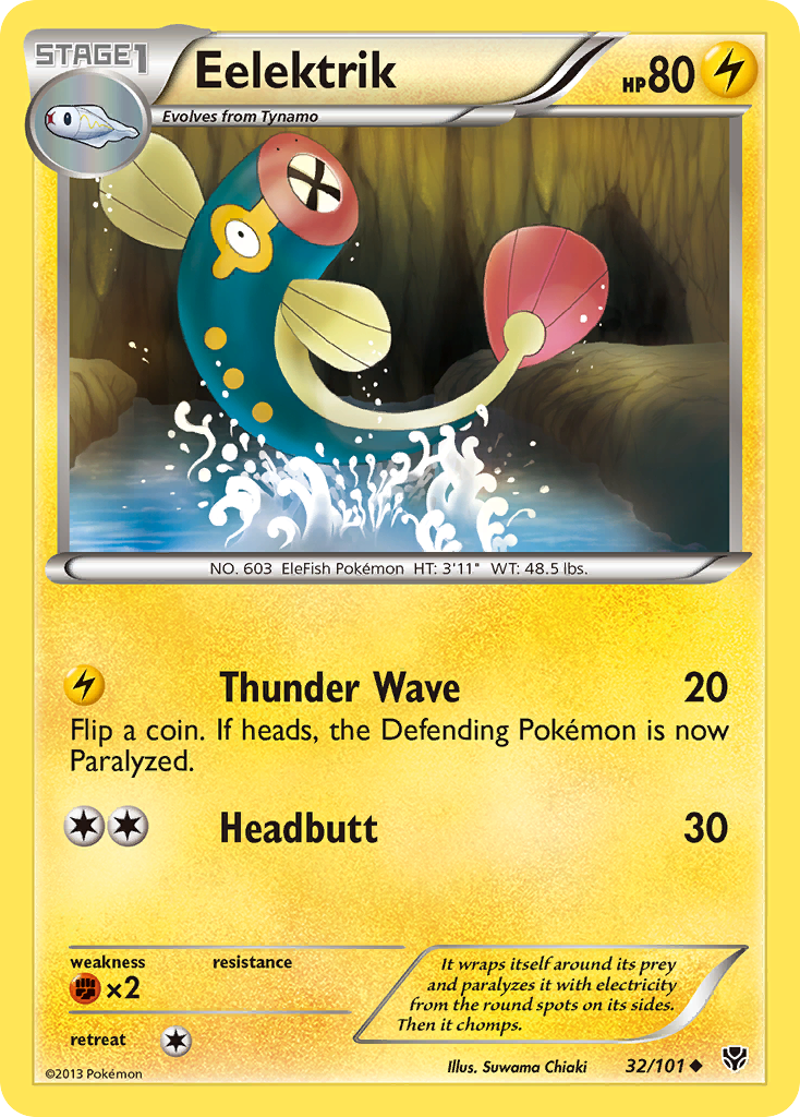 Eelektrik (32/101) - Plasma Blast Pokémon Card