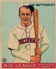 Jim Bottomley 1933 Goudey (R319) #44 Sports Card