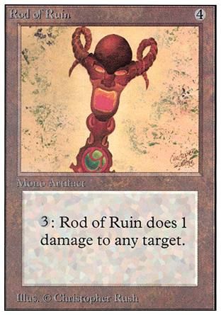 Rod of Ruin (Unlimited) Trading Card