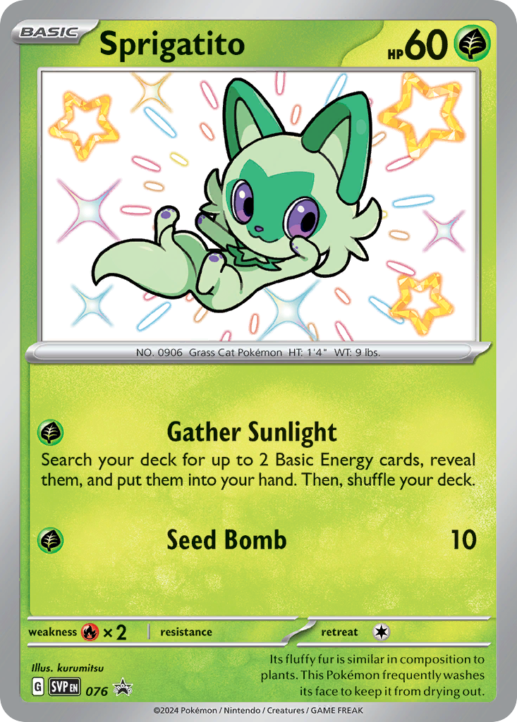 Sprigatito (76/148) - Scarlet & Violet Black Star Promos Pokémon Card